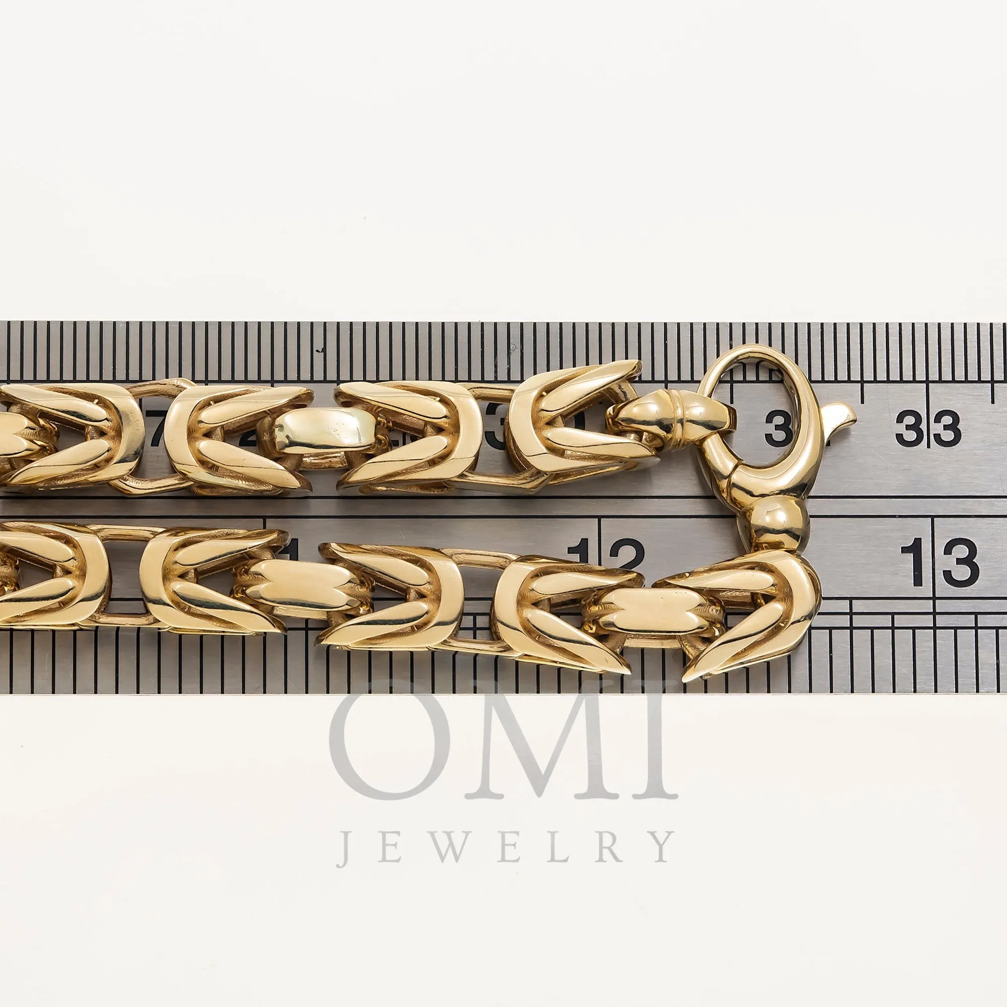 14K GOLD 5MM BYZANTINE CHAIN