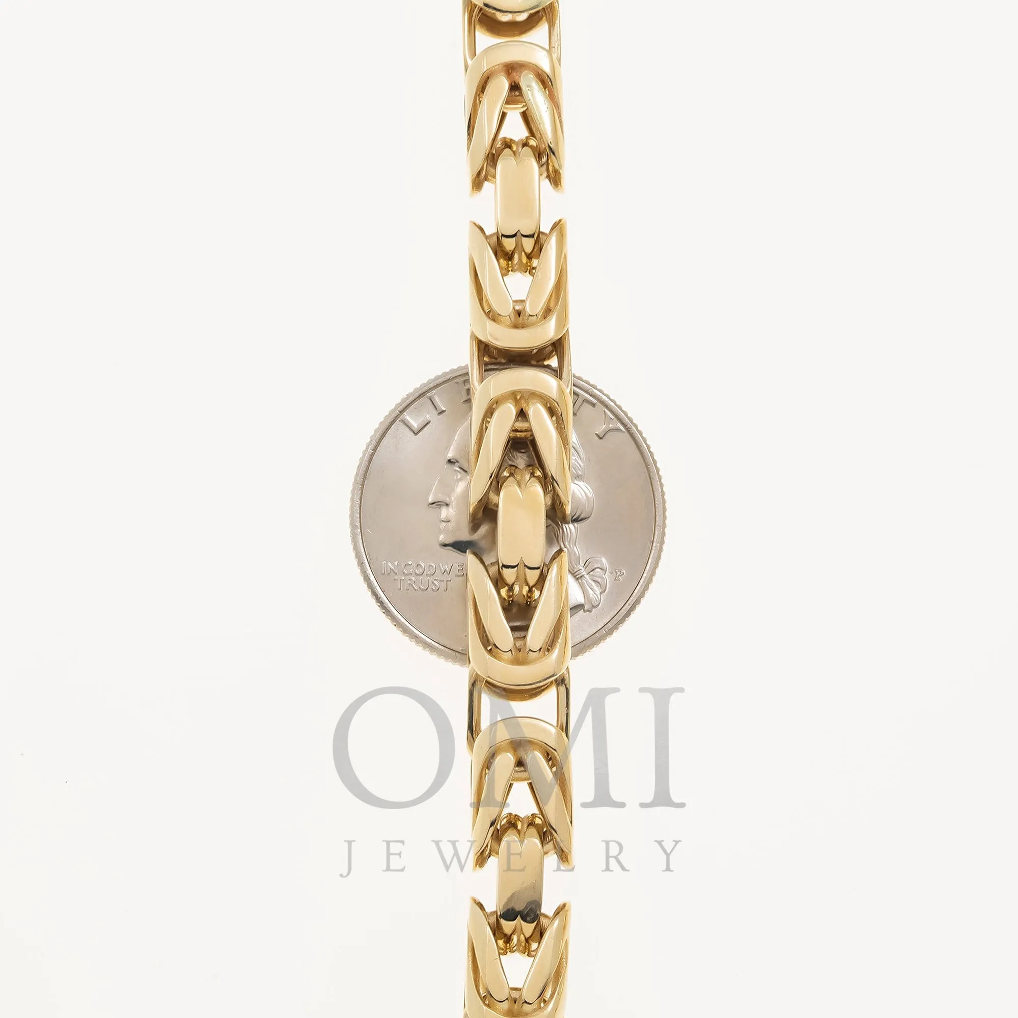 14K GOLD 5MM BYZANTINE CHAIN