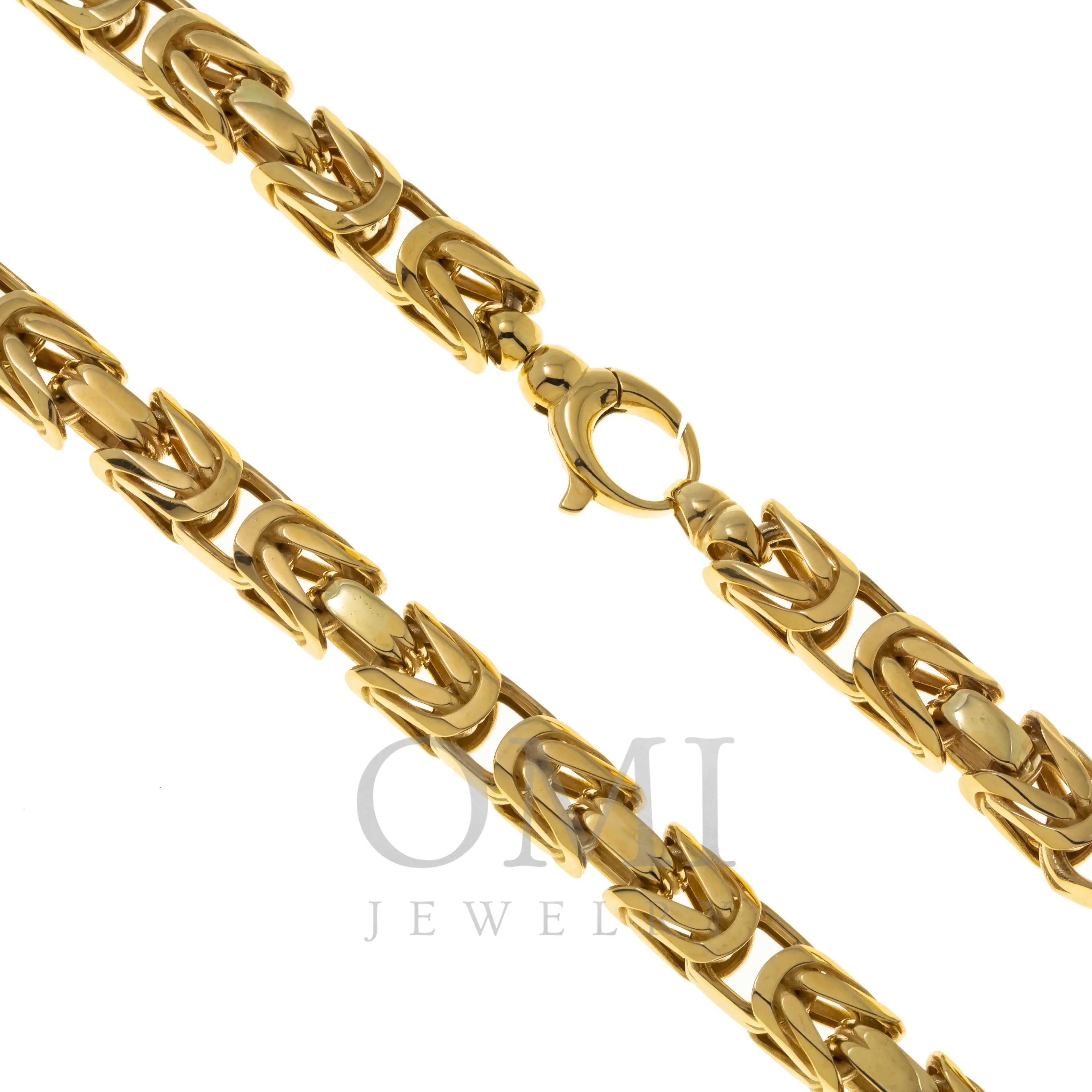 14K GOLD 5MM BYZANTINE CHAIN