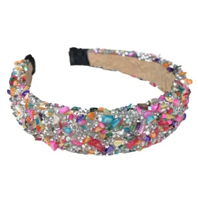 All that Glitters Headband in Multi and Silver