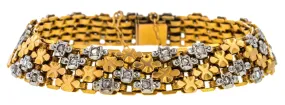 Antique French Rose Cut Diamond Bracelet