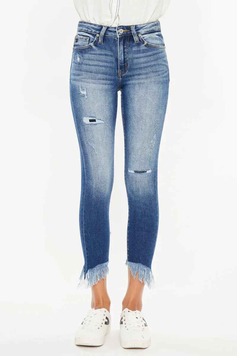 Azaria High Rise Cropped Skinny Jeans