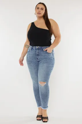 Bellita High Rise Ankle Skinny Jeans (Plus Size)