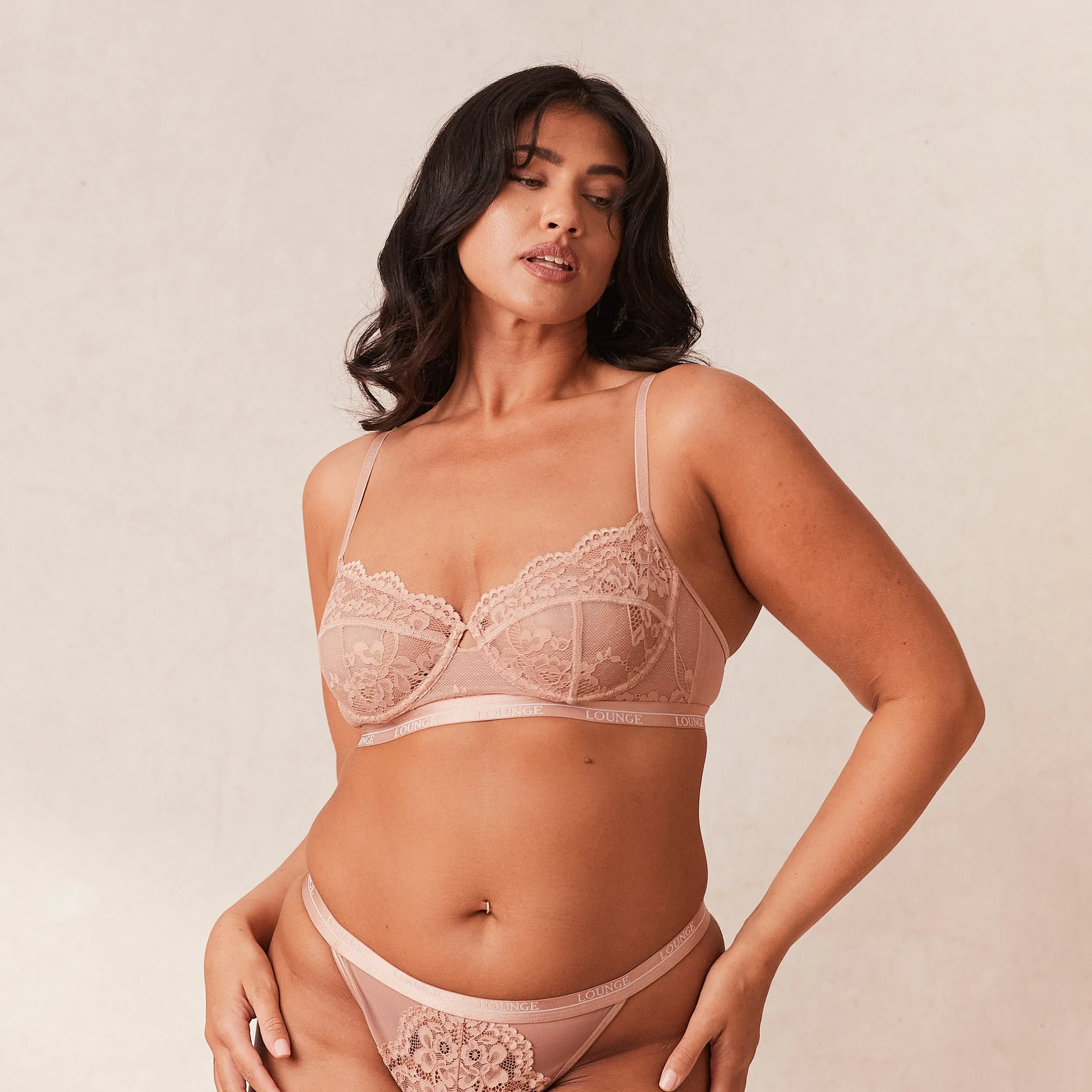 Blossom Balcony Bra  - Dusty Rose