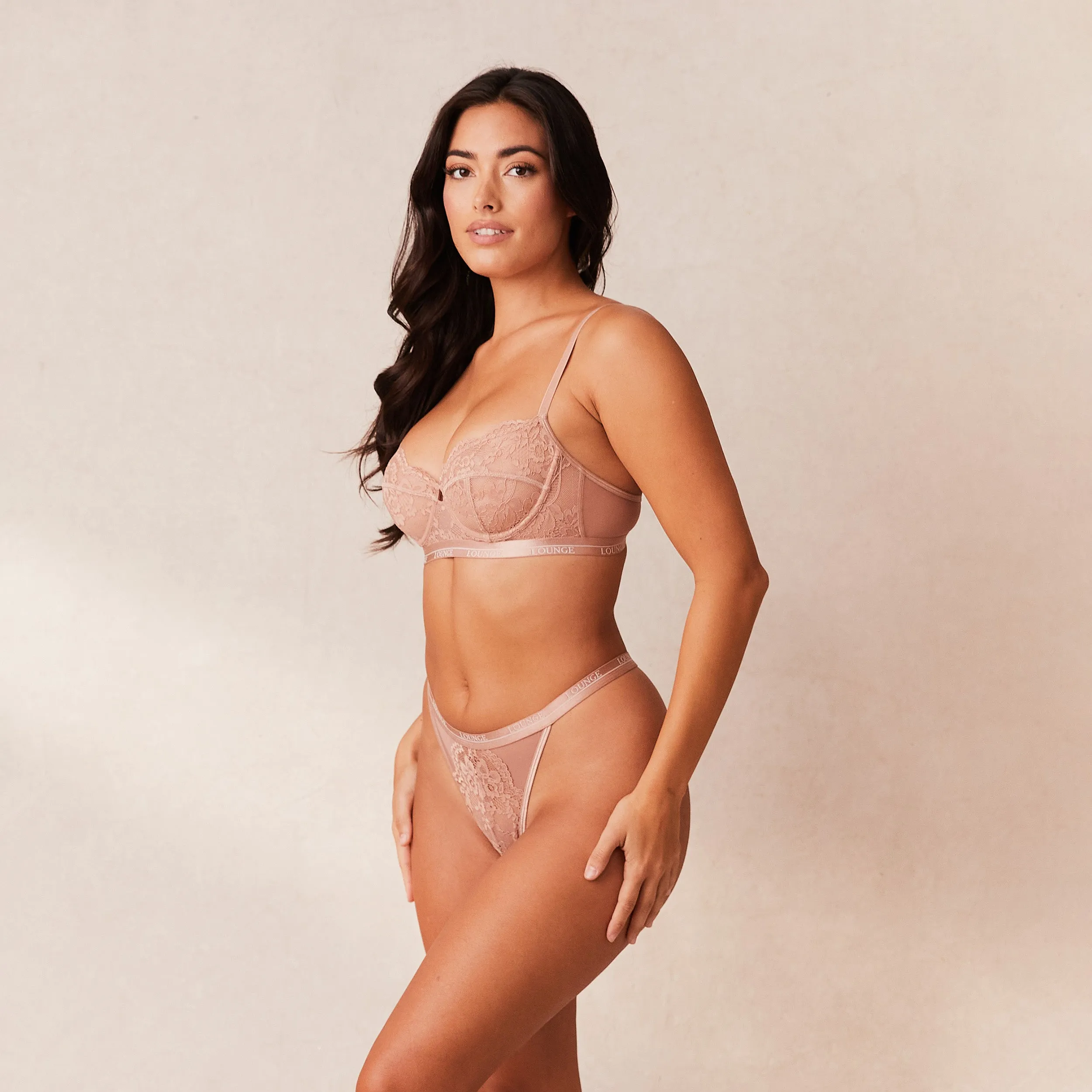 Blossom Balcony Bra  - Dusty Rose