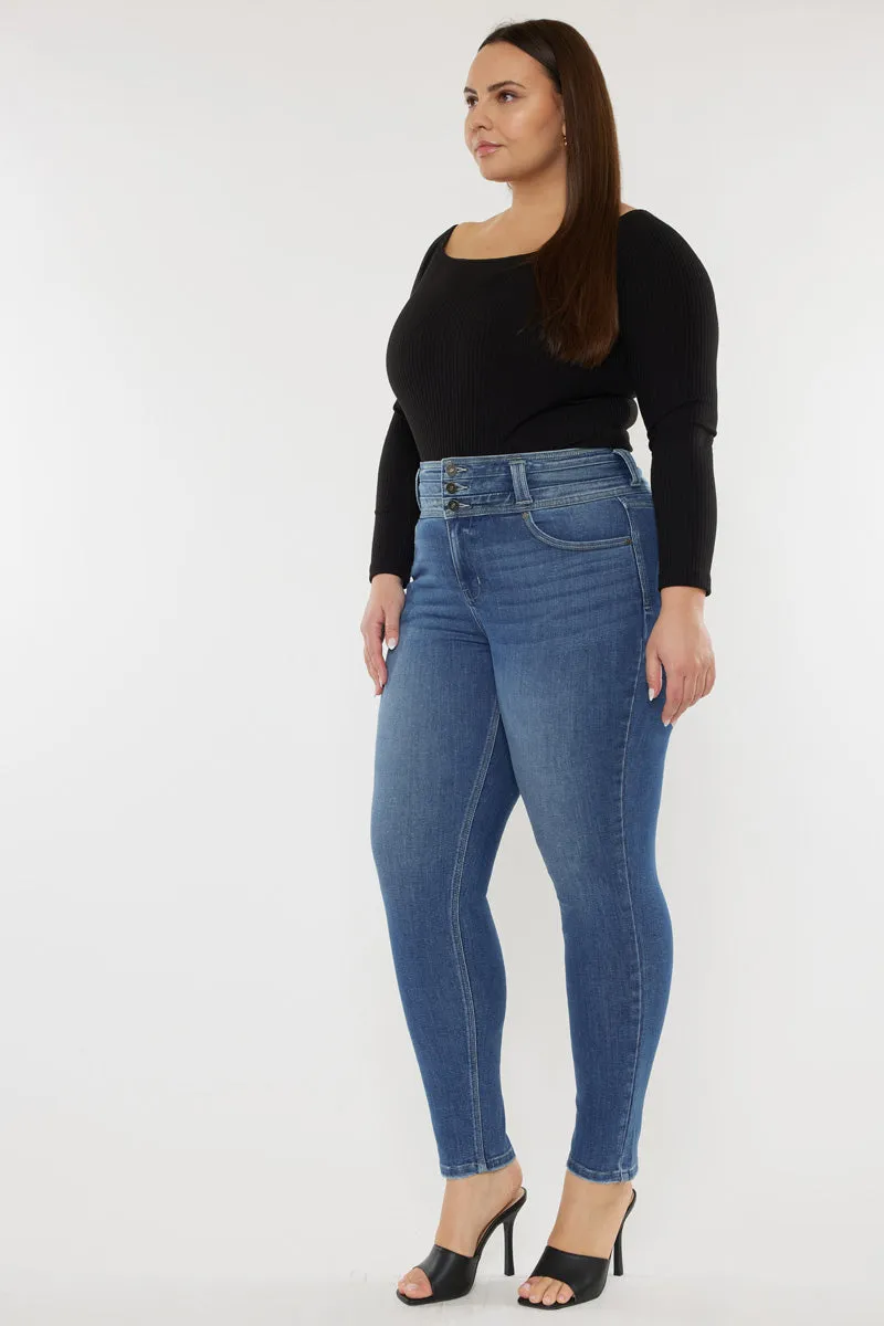 Brianne High Rise Super Skinny Jeans (Plus Size)