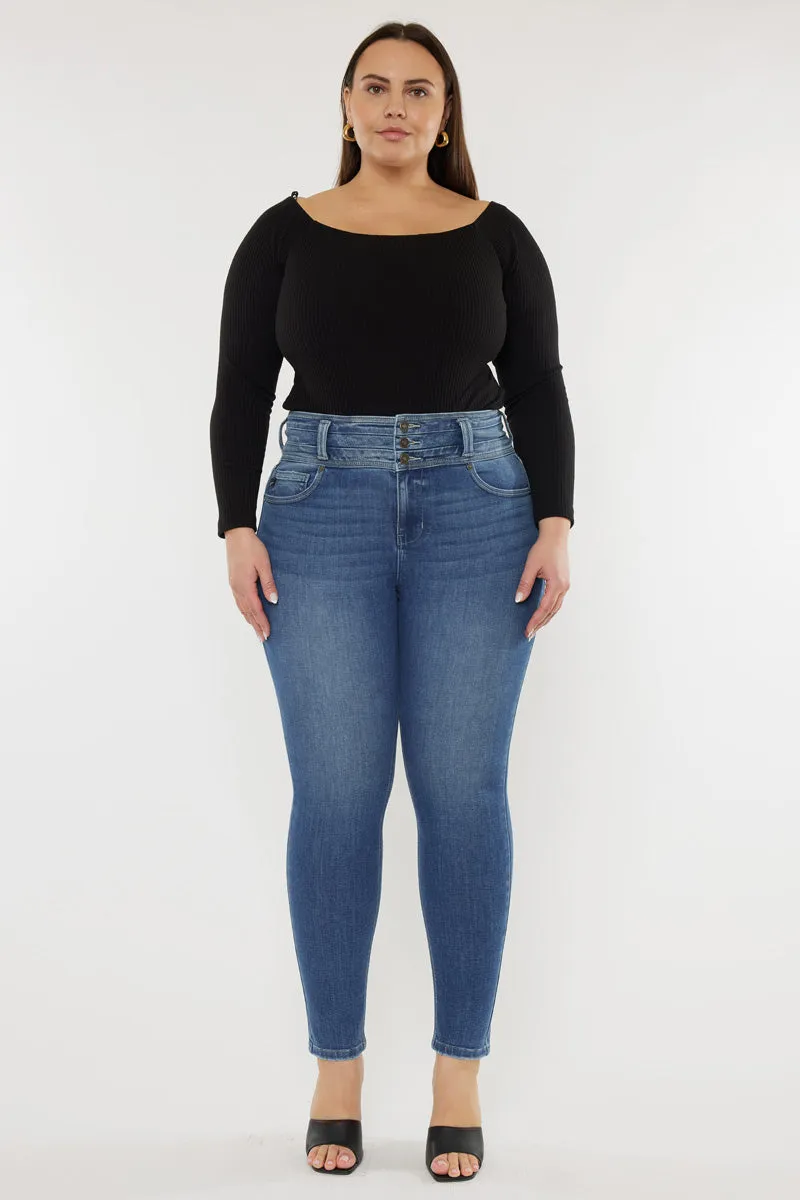 Brianne High Rise Super Skinny Jeans (Plus Size)