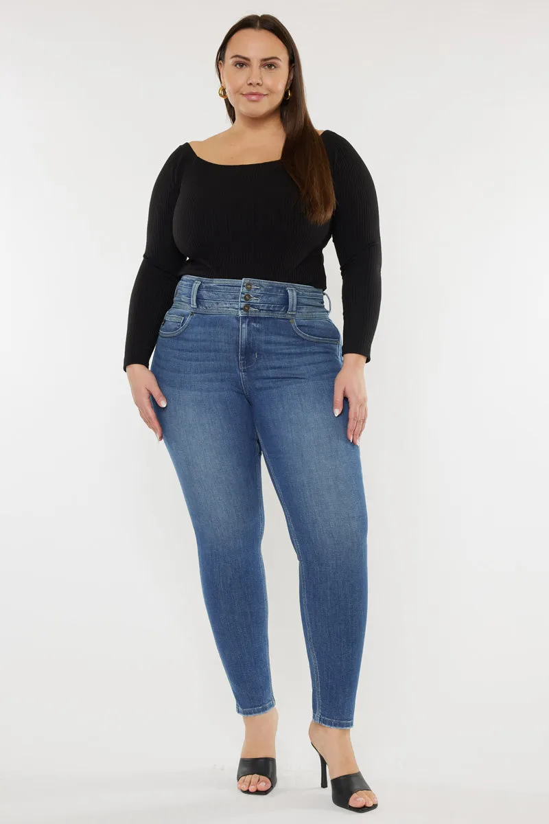 Brianne High Rise Super Skinny Jeans (Plus Size)