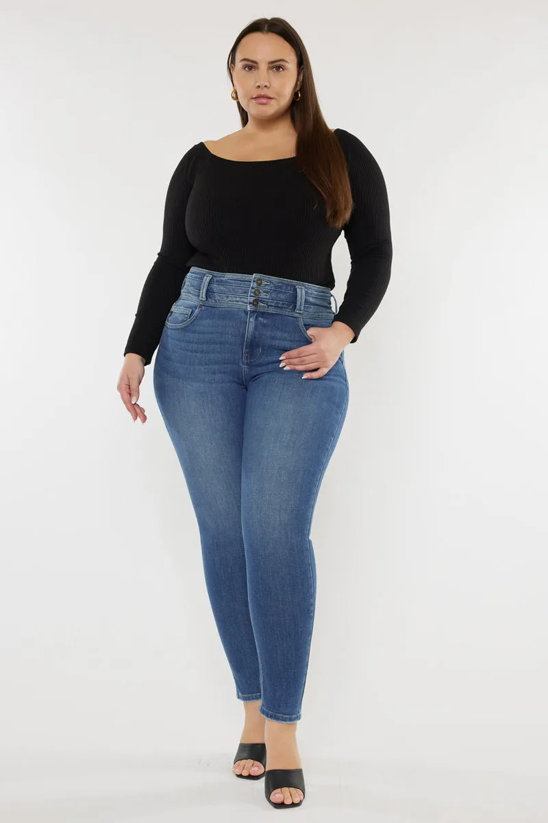 Brianne High Rise Super Skinny Jeans (Plus Size)