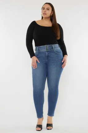 Brianne High Rise Super Skinny Jeans (Plus Size)