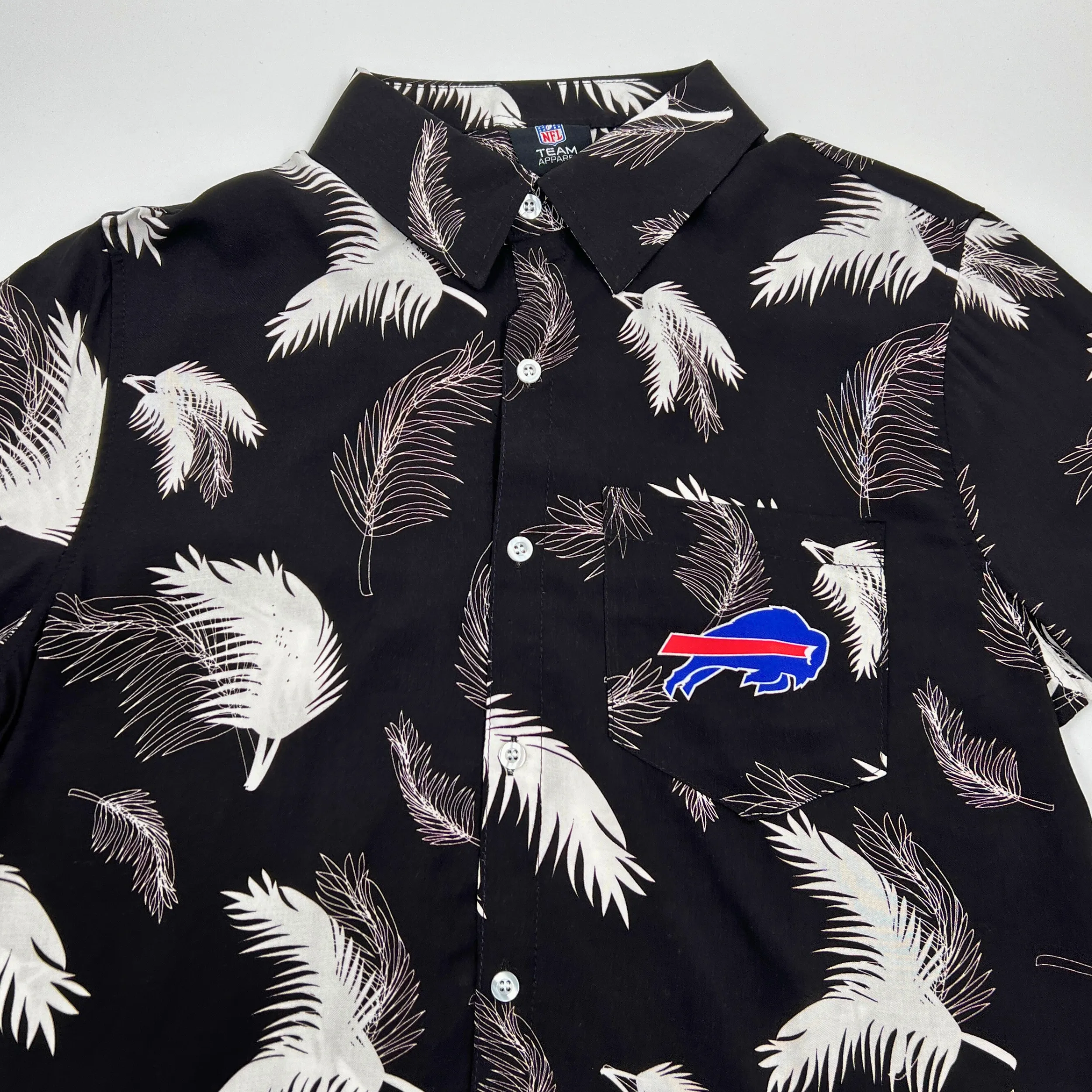 Buffalo Bills Nightwave Black Floral Button Up