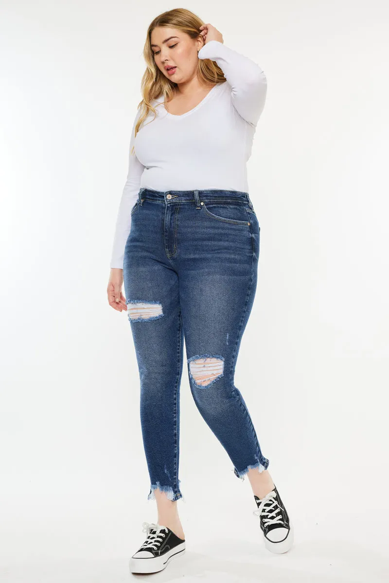 Bunny High Rise Ankle Skinny (Plus Size)