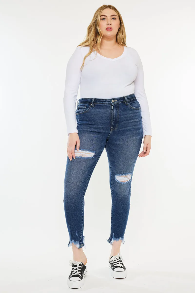 Bunny High Rise Ankle Skinny (Plus Size)