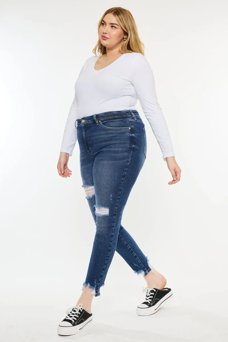 Bunny High Rise Ankle Skinny (Plus Size)