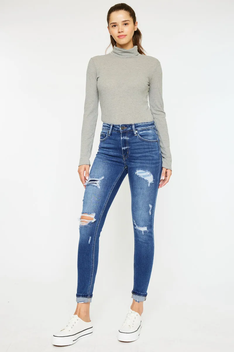 Charlie High Rise Ankle Skinny Jeans