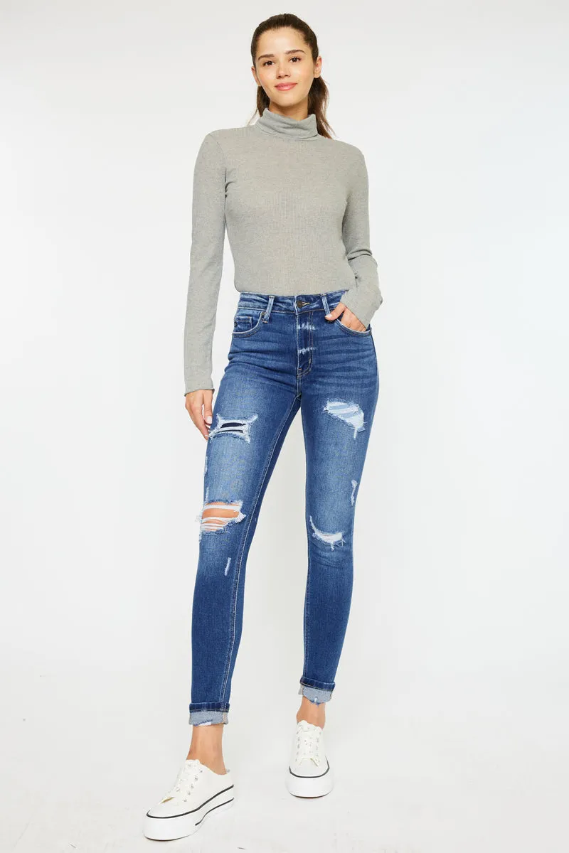 Charlie High Rise Ankle Skinny Jeans