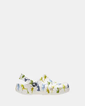 Classic Dinosaur Clog Infant White Multi