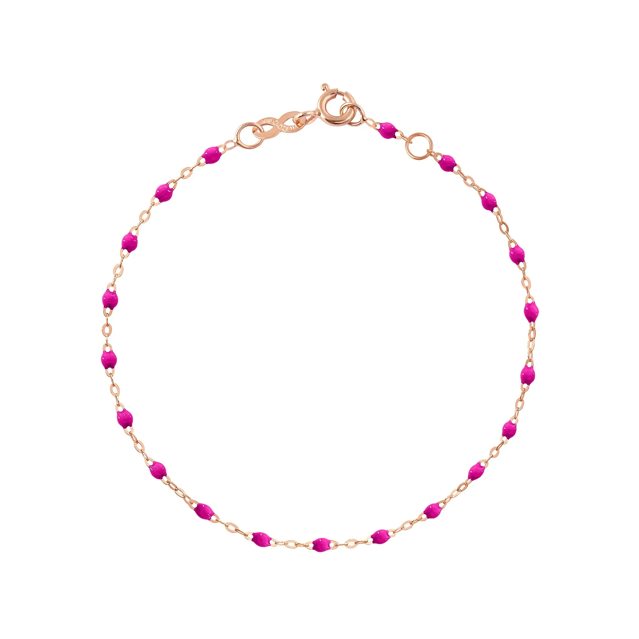 Classic Gigi Candy bracelet, Rose Gold, 7.5"