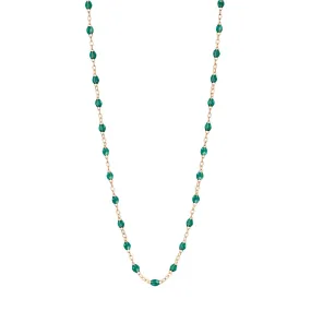 Classic Gigi Emerald necklace, Rose Gold, 16.5"