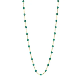 Classic Gigi Emerald necklace, Yellow Gold, 19.7"