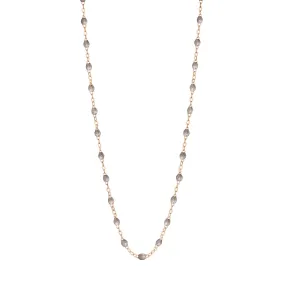 Classic Gigi Silver necklace, Rose Gold, 17.7"