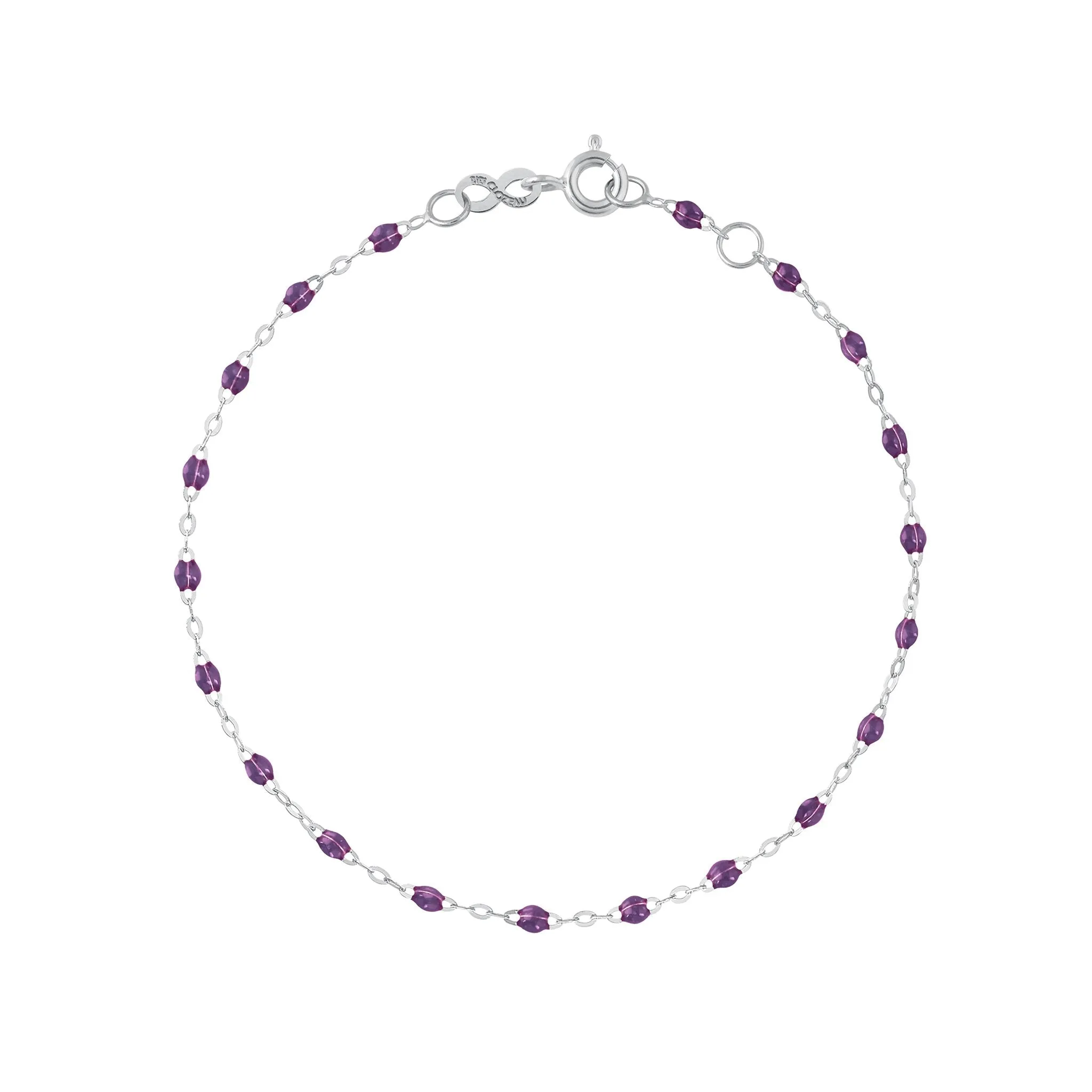 Classic Gigi Violet bracelet, White Gold, 5.9"