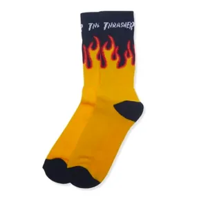 FLAME SOCKS (Black/Yellow)