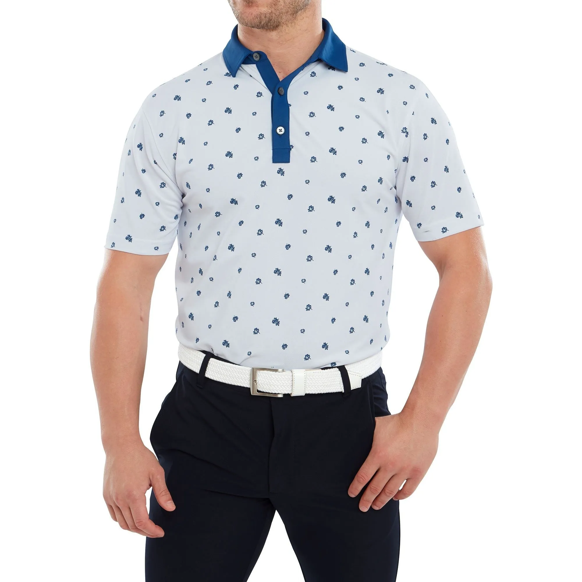 Footjoy Polo Scattered floral White