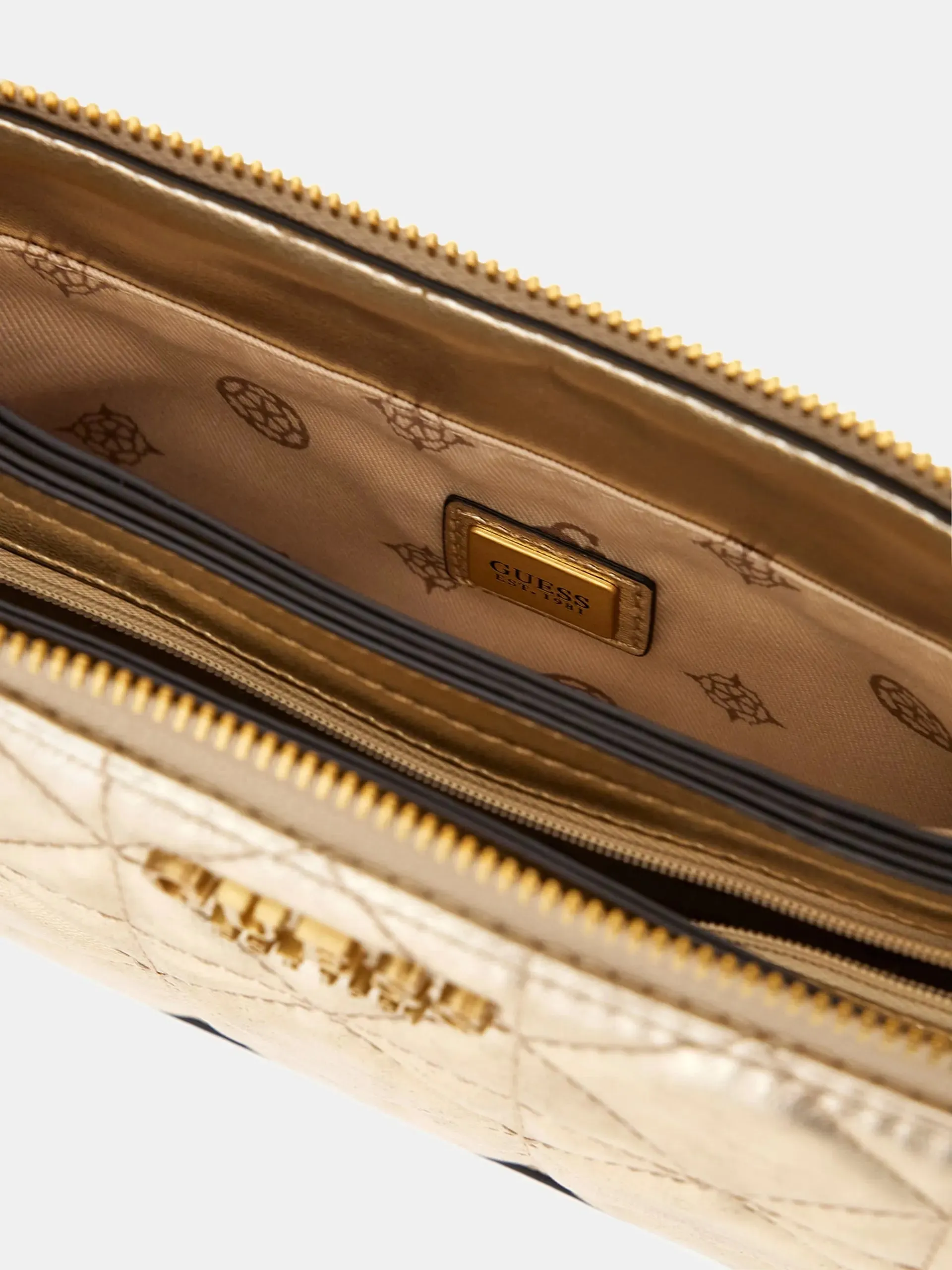 GUESS ABEY LAMINATED CROSSBODY