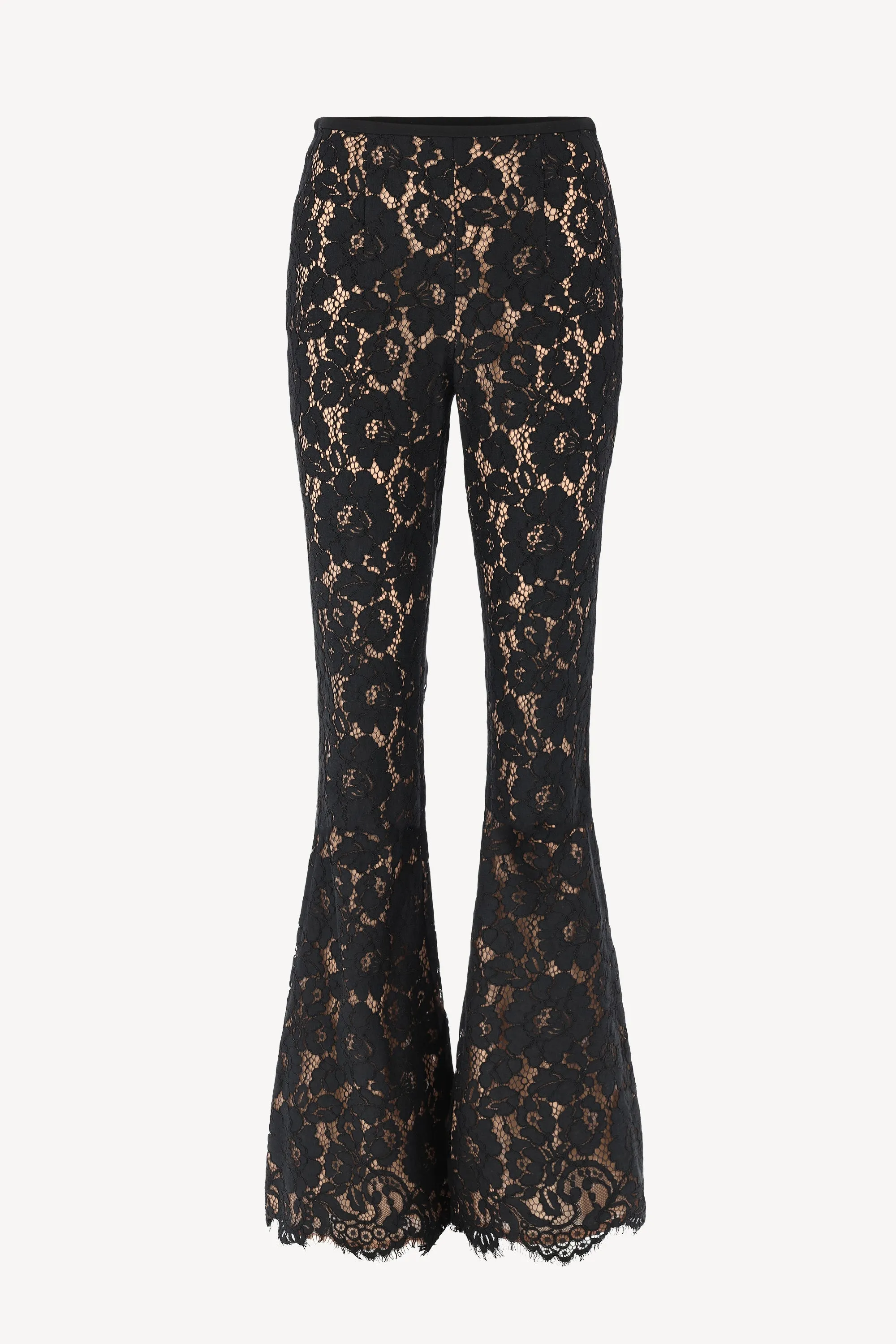 Hose Floral Lace in Schwarz