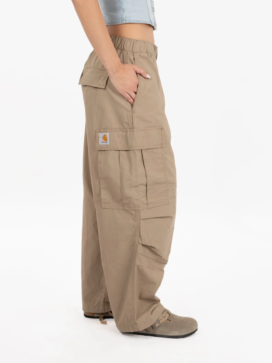 Jet cargo pant leather rinsed