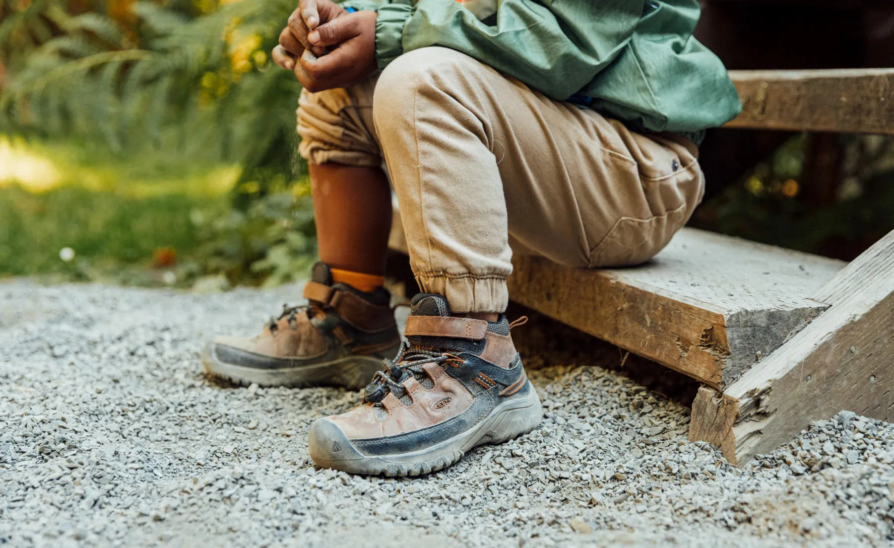 Little Kids' Targhee Waterproof Boot  |  Dark Earth/Golden Brown