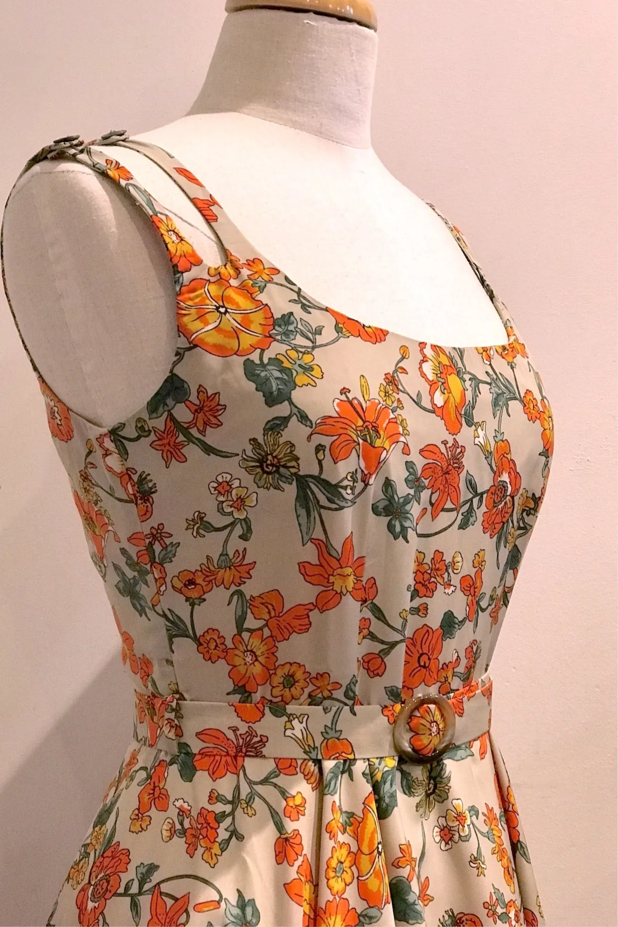 Majorie Mustard Floral Dress