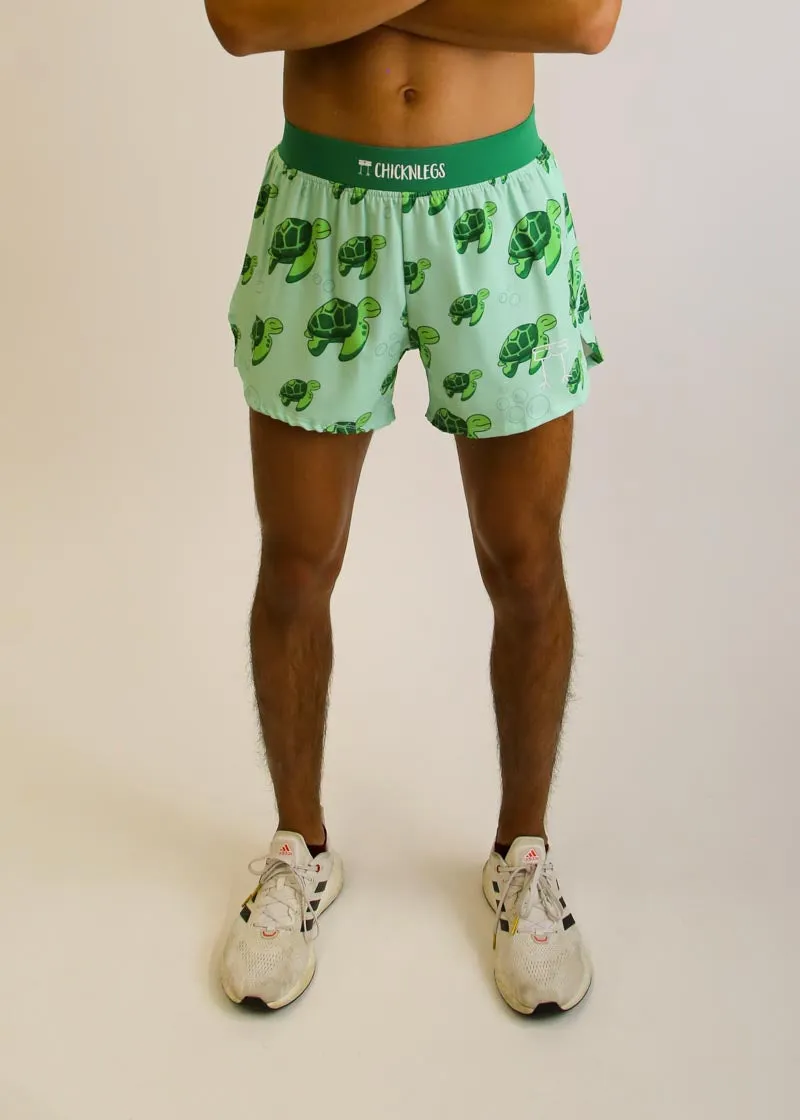 Men's Sea Turtles 4" Half Split Shorts