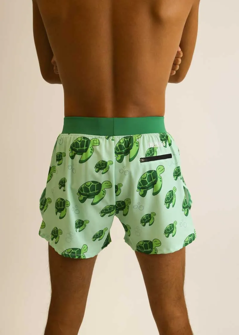 Men's Sea Turtles 4" Half Split Shorts