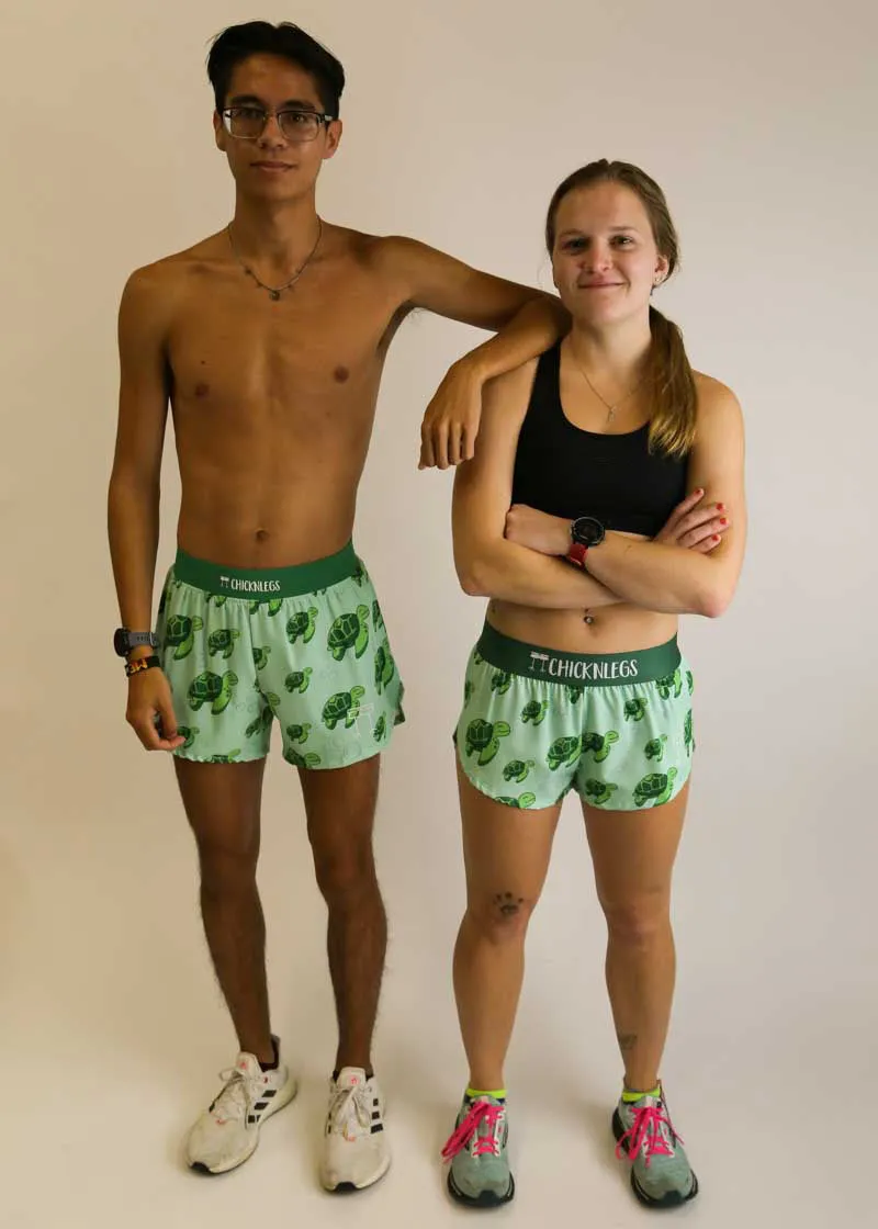 Men's Sea Turtles 4" Half Split Shorts