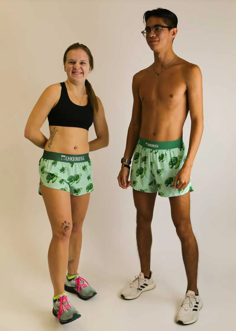 Men's Sea Turtles 4" Half Split Shorts