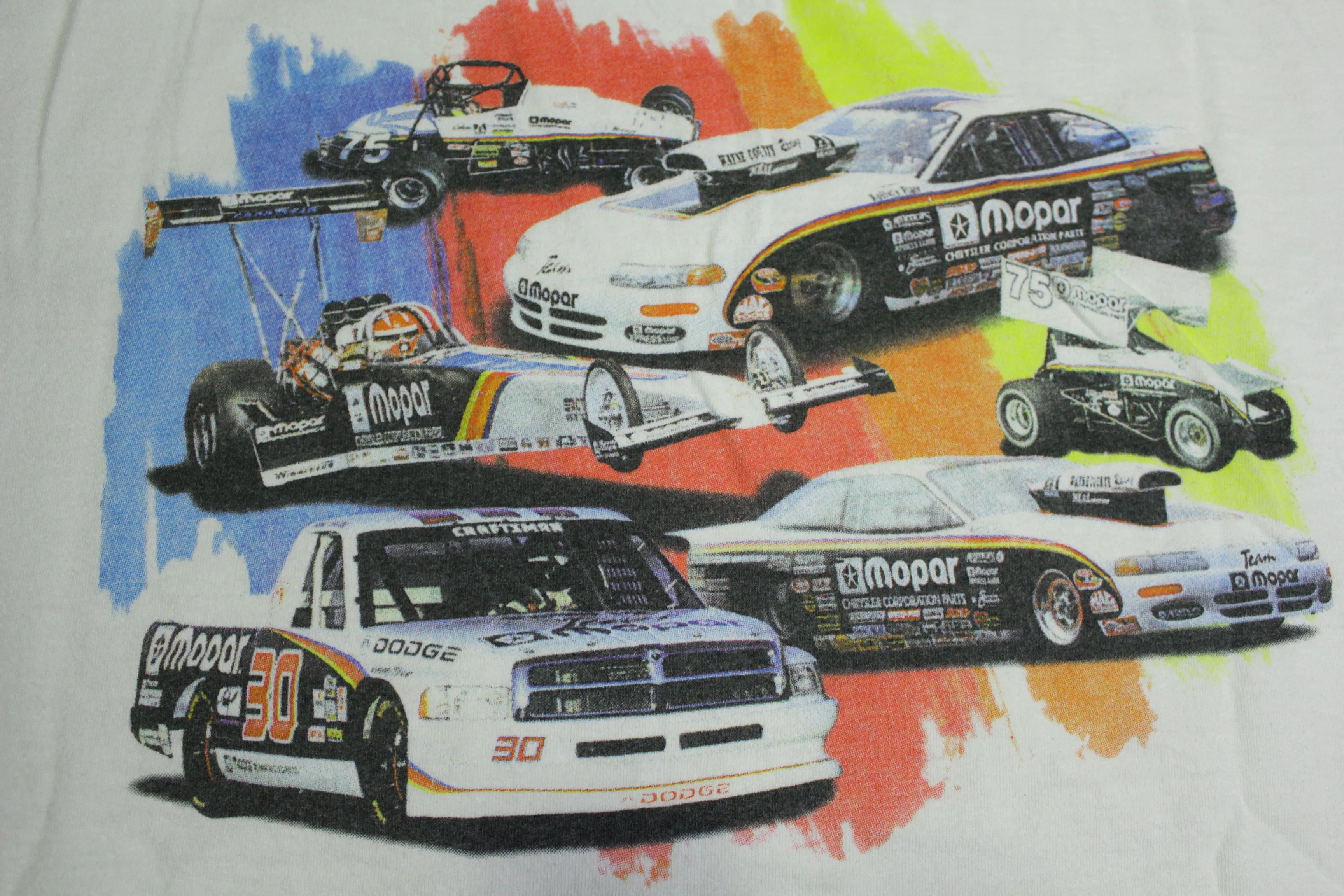 Mopar Performance Vintage 90's Dodge Chrysler Drag Racing Lee Sport T-Shirt