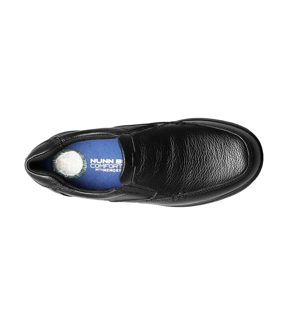 'Nunn Bush' Men's Cam Moc Toe Slip On - Black