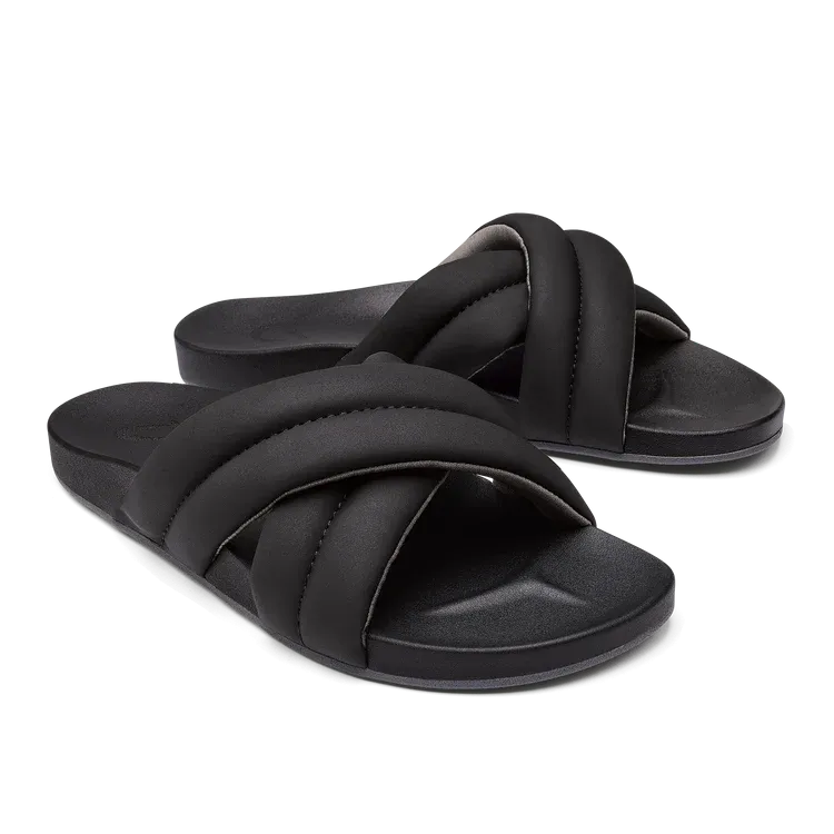 OLUKAI HILA SLIDE BLACK