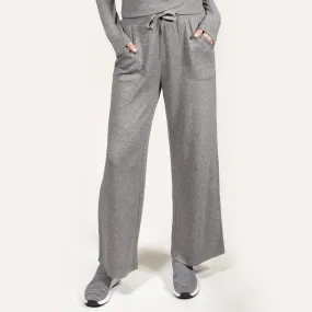 Pantalon large Femme Gris chiné