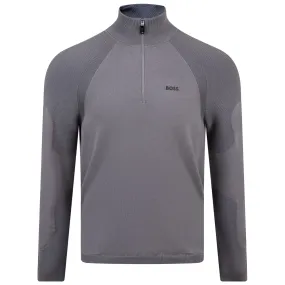 Perform-X Quarter Zip Knit Medium Grey - SS24