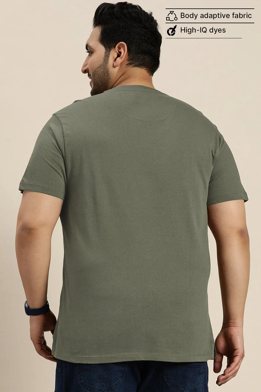 Plus Size -Sage Green - Classic Crew