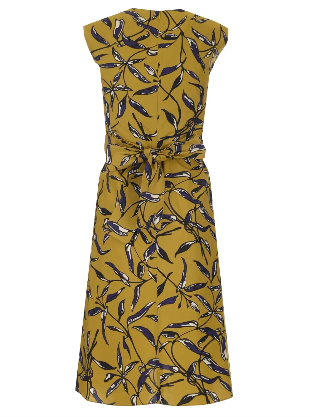 'S Max Mara Floral Print V-Neck Dress