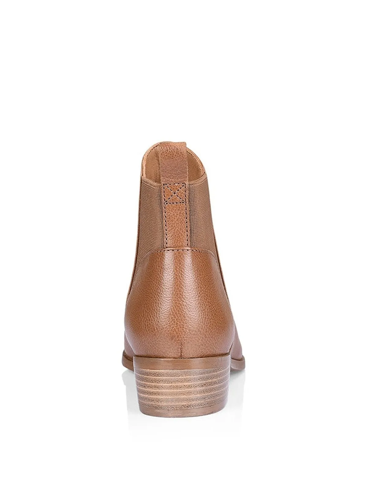 Saucey Gusset Ankle Boots - Tan