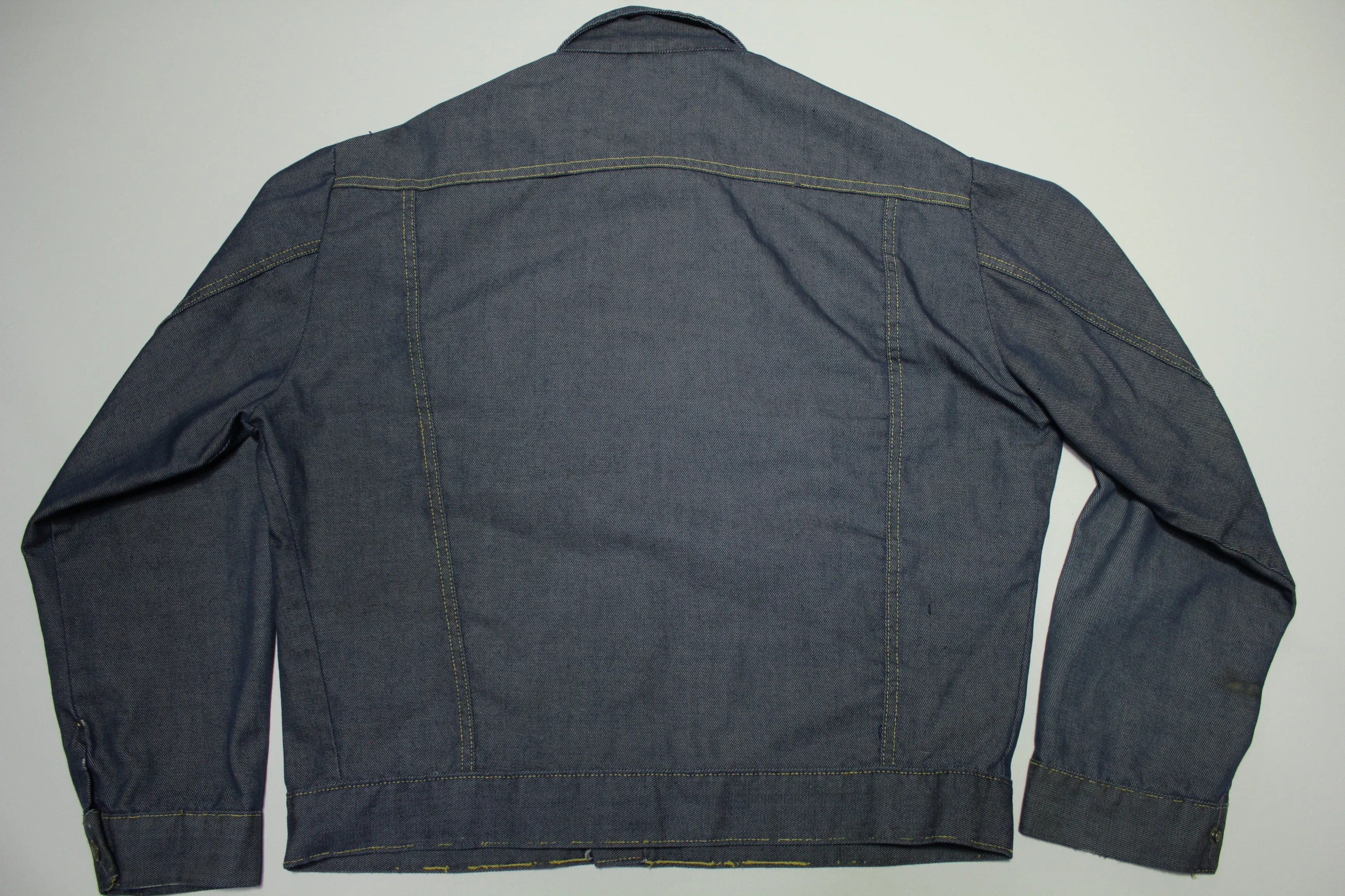 Sears Perma Prest Distressed 70's Vintage Trucker Jean Jacket