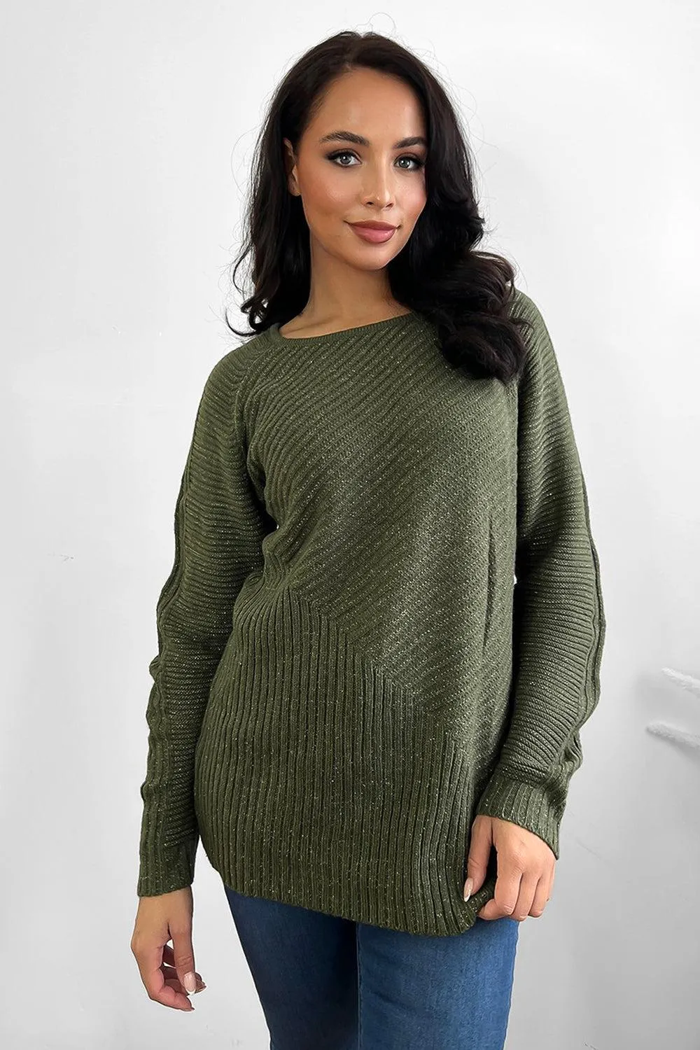 Slouchy Fit Classic Knit Pullover