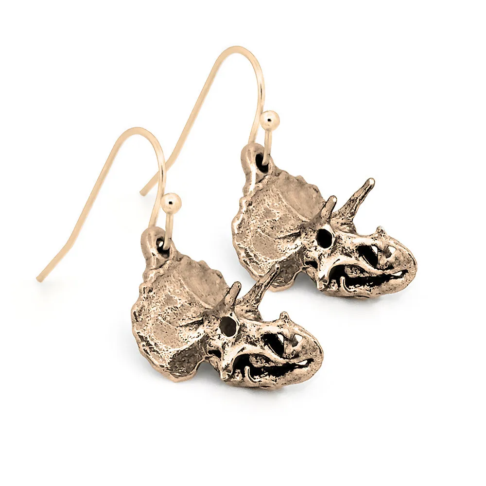 Triceratops Earrings