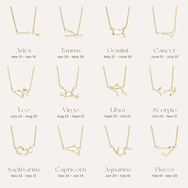 Twelve Zodiac Sparkle Necklace